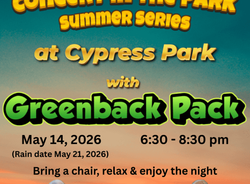 Concert in the Park with Greenback Pack